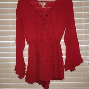 Red romper